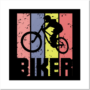 biker,bikers,bike,biker t shirt,bikers t shirt,biker shirt,biker retro Posters and Art